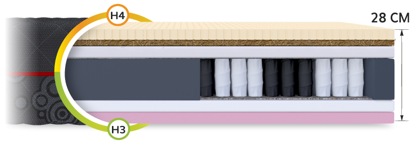 Matratze Taschenfederkern BLACK MAX Taschenfederkern Matratzenart 